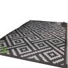 1-Piece Outdoor Rug with Simple Geometric Pattern, Gray, 800 x 1200 mm view 1
