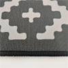 1-Piece Outdoor Rug with Simple Geometric Pattern, Gray, 800 x 1200 mm view 4