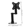 Adjustable Wall Mount for 14–24 in TV Monitors, Black Iron view 2