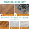 Office Chair Floor Protection Mat, 200 x 250 cm, Non-Slip Rectangular Desk Chair Mat view 4