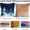 Latch Hook Pillow Kit with Flower Pig Design for Adults, 17 x 17 in view 3