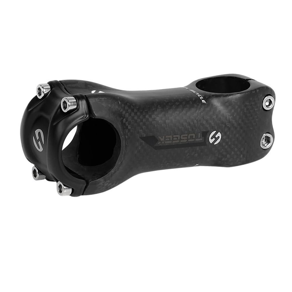 ZHANGSHUMIN Bicycle Stem, 3K Carbon Fiber, 6°/17°, 31.8 mm, 90 mm