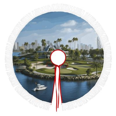 30-Inch Golf Yacht Club Printed Christmas Tree Skirt