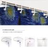 SHUODAOCO Abstract Vintage Fabric Shower Curtain Set, 180 W x 240 L cm view 4
