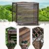 Rustic Wooden Privacy Fence Panel for Outdoor Air Conditioners, Covers and Plant Stands, 85 x 35 x 75 cm view 2