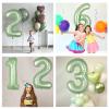 40-Inch Sage Green Number 2 Foil Balloon for Birthday Decorations view 3