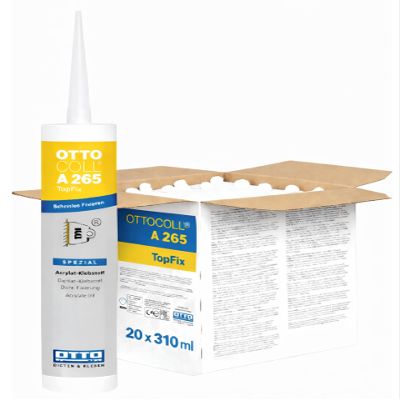 OTTOCOLL A 265 TopFix, 20 x 310 ml, Pearl White Fixing Adhesive