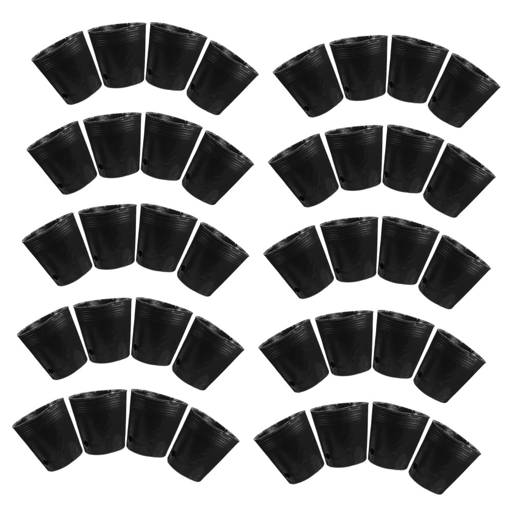 PAMINGONO 100-Pack Sturdy Planting Bags, Easy Seedling Pots for Growing Seeds, Vegetables, and Flowers, Breathable Grow Bags