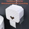 Freestanding Toilet Paper Holder, Multifunctional, Self-Adhesive, White view 4