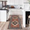 Long Hallway Runner Rug 70 x 230 cm, Non-Slip, Washable Vintage Kitchen Rug view 3
