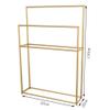 Stable, Non-Slip Two-Tier Hanging Shoe Rack, White, 75 x 20 x 110 cm view 4