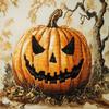 Wallphantom 11CT DIY Cross-Stitch Kit for Adults, Pumpkin Autumn Farm, 40 x 50 cm view 1