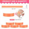 PATIKIL 500-Pack Paper Wristbands, Neon Fluorescent Red view 2