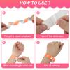PATIKIL 500-Pack Paper Wristbands, Neon Fluorescent Red view 4