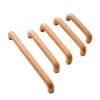 KOVNISE Solid Beech Wood Cabinet Handles, Natural Wood Color, Simple Style, 2-Pack, 128 mm view 3