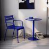 Round Bar Table with Metal Tabletop view 2