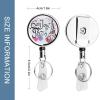 Paris Eiffel Tower Retractable ID Badge Holder, 5.5 x 4 cm view 2