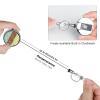 Music Retractable Keychain Badge Reel with Carabiner, 5.5 x 4 cm Holder view 3