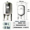 CHM GmbH 50 L Vertical Stainless Steel Diaphragm Pressure Tank, Max. 8 Bar view 2