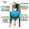 CHM GmbH 50 L Vertical Stainless Steel Diaphragm Pressure Tank, Max. 8 Bar view 3