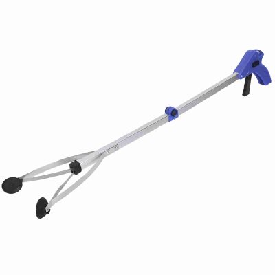 HAOHIZE Grabber Reacher Tool, 31.5-Inch Folding Pickup Tool, Lightweight Litter Grabber for Seniors (Blue Handle)