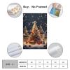 ZXJYMX Beautiful Retro Christmas Tree Poster, Canvas Wall Art Print, 30 x 45 cm view 2