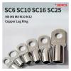 OZXJW Copper Lug Ring Wire Connectors, Electrical Crimp Terminals, SC6-6 to SC25-12 view 3