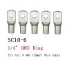 OZXJW Copper Lug Ring Wire Connectors, Electrical Crimp Terminals, SC6-6 to SC25-12 view 4