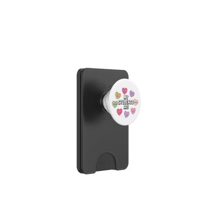 Teacher Positive Candy Affirmation Hearts Valentine's Day PopWallet for MagSafe