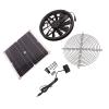 Solar-Powered Ventilator Kit, Metal Grille, 18 V, 12 W, IP65 view 2