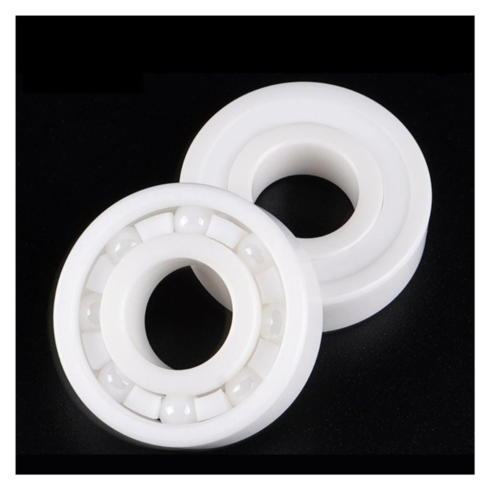 1-Piece 6210CE Open / 6210-2RS Double-Sealed 50 × 90 × 20 mm Waterproof Zirconia Ceramic Thin-Wall Deep-Groove Ball Bearing