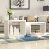 Iiaky 2-Piece Nesting Tables, White Solid Pine, Living Room Side Tables view 1
