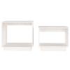Iiaky 2-Piece Nesting Tables, White Solid Pine, Living Room Side Tables view 4