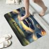 PHAYAH Airship Landing Bath Mat, 20 x 31 in, Absorbent, Thin Bathroom Rug view 3