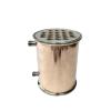 6 in (154 mm) Ferrule, 167 mm Copper Reflux Condenser with 1/2 in Male Thread, 200 mm Length for Homebrewing Beer view 1