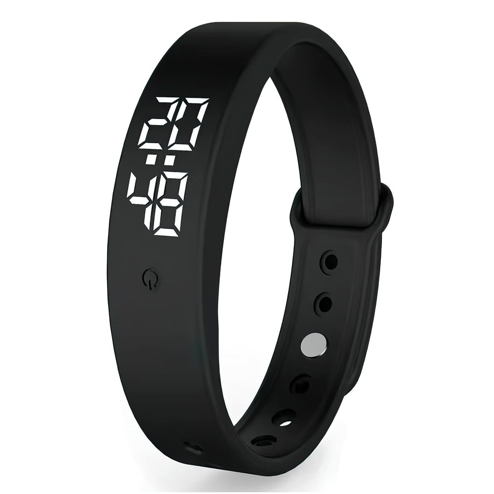 Cncedi Silent Vibrating Alarm Wristband, Waterproof USB-Rechargeable Watch