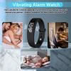 Cncedi Silent Vibrating Alarm Wristband, Waterproof USB-Rechargeable Watch view 2