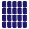 sourcing map Wrist Sweatbands, Sports Wristbands for Women and Men, Absorbent, Navy Blue, 20-Pack view 1