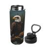 Flying Eagle Print Stainless Steel Sports Water Bottle, 530 ml view 2