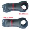 ZHANGSHUMIN Bicycle Stem, 1 Piece, 3K Matte Full Carbon Fiber, 6/17-Degree Angle, 70–130 mm (17°/110 mm) view 4