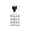 PY4/PY6/PY8/PY10/PY12 Y-Type Equal-Diameter Three-Way Pneumatic Quick Connector for Tracheal Intubation, PY12 (50 pcs) view 3