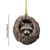 Animal Hanging Christmas Ornament, Christmas Tree Decoration, Animal Pattern, for Living Room, Bedroom or Car (I, One Size) view 4