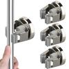 MUTUACTOR Heavy-Duty Magnetic Broom Holders, No-Drill Wall Mount, Pack of 4 view 1
