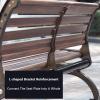 Lhyangroupao Metal Garden Bench, 2-Seater, Aluminum Alloy, L-Shaped Bracket, 150 cm view 3
