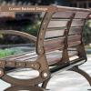 Lhyangroupao Metal Garden Bench, 2-Seater, Aluminum Alloy, L-Shaped Bracket, 150 cm view 4