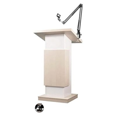 Modern Portable Floor Lectern with Tilting Tabletop