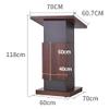 Modern Portable Floor Lectern with Tilting Tabletop view 2