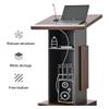 Modern Portable Floor Lectern with Tilting Tabletop view 4
