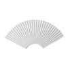 OFFSCH Fan-Shaped White Ceramic Sushi Serving Plate view 1