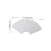OFFSCH Fan-Shaped White Ceramic Sushi Serving Plate view 2
